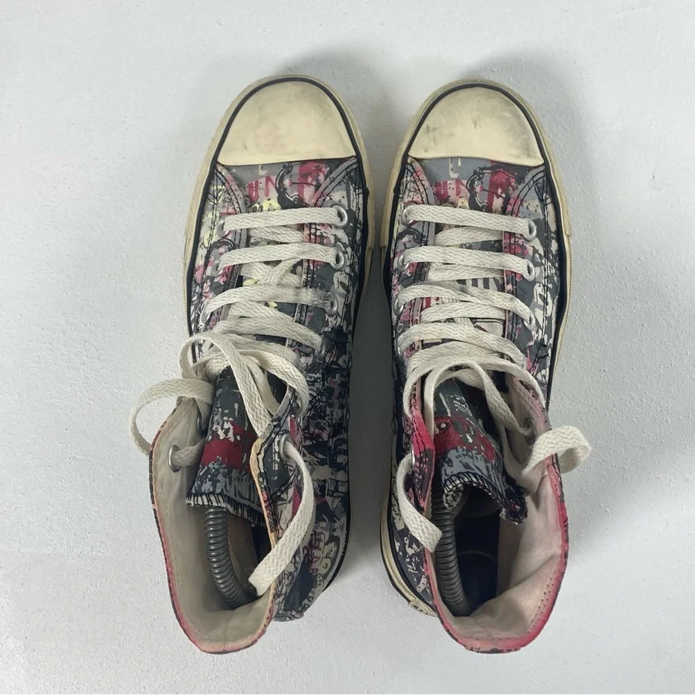 Vintage Converse Size 6 Custom Graffiti Chuck Taylor All Star High Top, Artisan - Picture 9 of 16